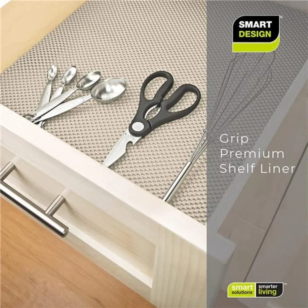 Smart Design Premium Grip Shelf Liner - 12 Inch x 20 Feet - Non Adhesive